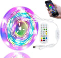 LED Strip Lights for Bedroom 33 FT, IC-RGB LED Lights for Room with Remote Bluetooth APP Control, USB LED Light Strip for Ambient Lighting Room Decor Christmas Halloween