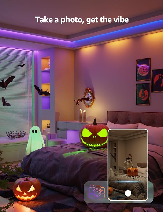 Lepro SE1 AI Smart LED Strip Lights - 16.4ft RGB Color Changing Light Strips with APP Control, AI Generated Lighting, Music Sync, 2.4GHz Wi-Fi & Bluetooth LED Lights for Home Decor (No Remote)