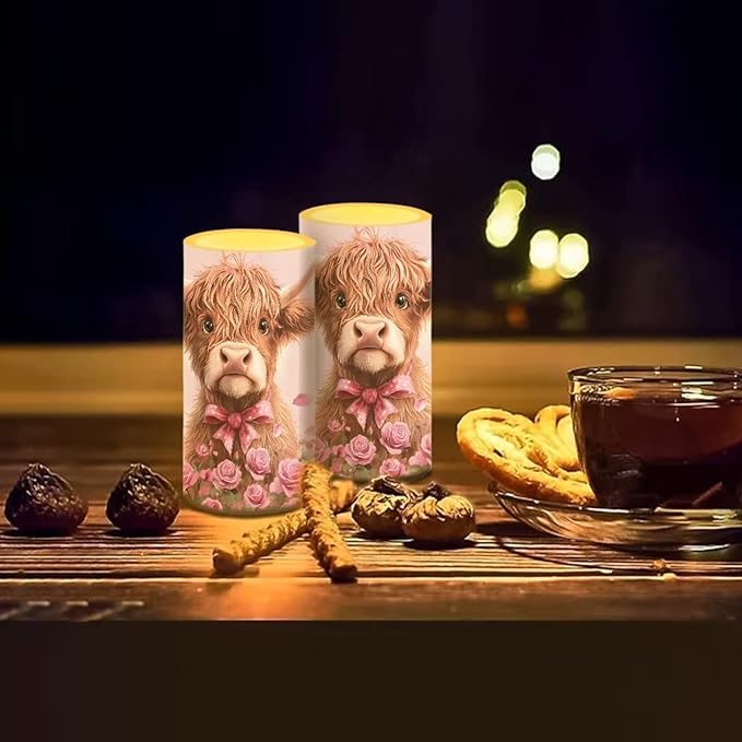 Valentines Day Decor Flameless Candles Battery Candles with Remote Control Pink LED Pillar Candles Electric Fake Plastic Candles for Home Room Bedroom Holiday Decorations Set of 2