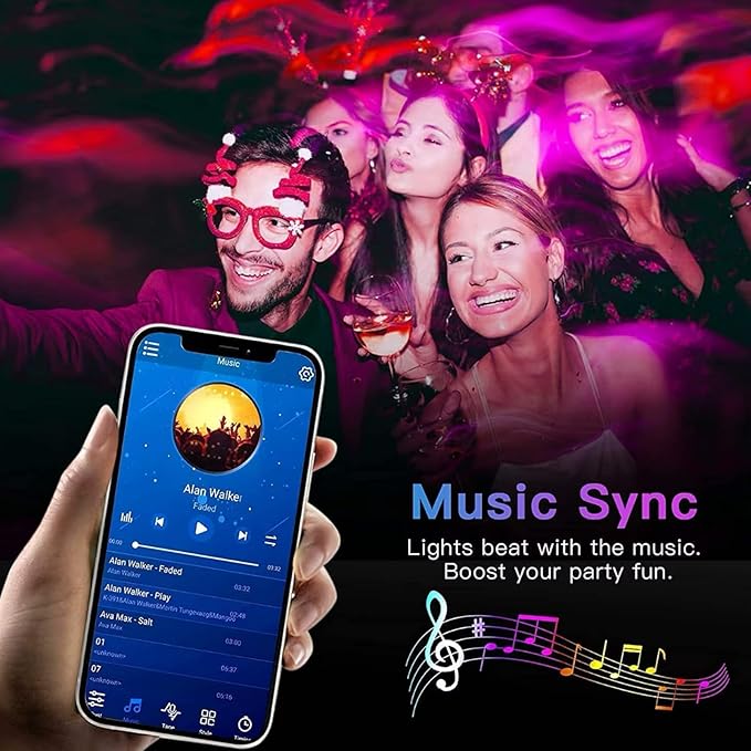 TV LED Light, RGB Color Changing Light Strip, TV Light Strip with Remote Control USB TV Backlight for 32-80 Inch TV, Quick Install Large Size TV/Monitor Backlight, Ambient Lighting (118 inches)