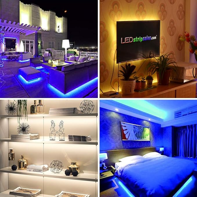 Rainbow Chasing USB LED Lights Strip 16.4ft, Dreamcolor USB Powered LED Light with 17-Key Remote Controller Waterproof RGB LED Flexible Light TV, Bedroom, Desk, Mirror, PC, Camping & Home Decor