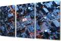 Digital Intelligence Hub Canvas Wall Art for Living Room Home Decor AI Advanced Circuitry Posters Prints on Canvas Wall Decor for Bedroom Bathroom Office Framed Ready to Hang (36"Wx24"H)