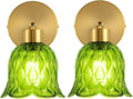 Wall Sconces Vintage Fixture Light, Vanity Lights for Bathroom, Modern Wall Light Fixtures, Metal Sconces Wall Lighting with Glass Shade, Farmhouse Wall Lamp for Bedroom Living Room