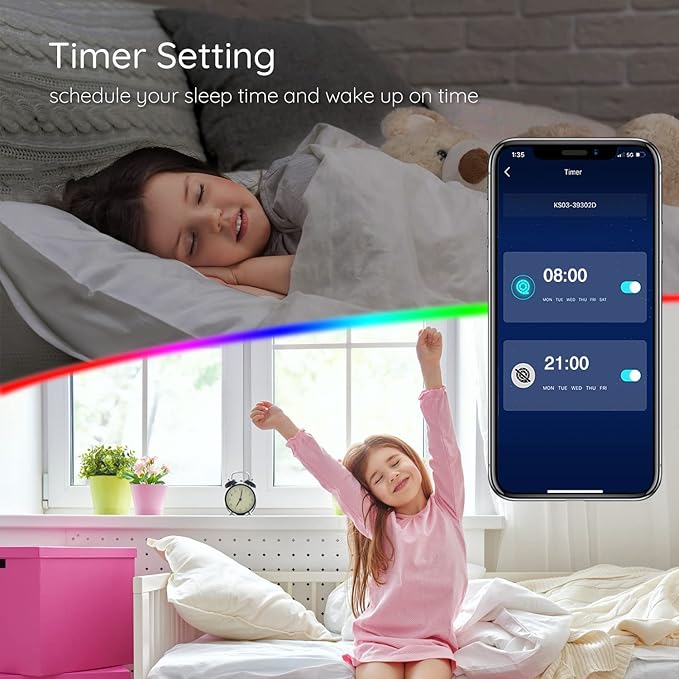 LED Strip Lights 150ft, Smart LED Lights Kit Remote and App Controlled Music Sync RGB Color Changing LED Lights for Bedroom Room Home Décor