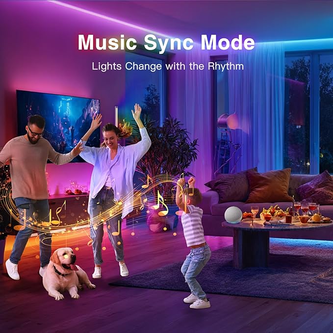 VST 6Pack RGB Under Cabinet Lighting with Adjustable White Light, Ultra-Thin LED Light Bars, APP & Voice Control (Alexa/Google), Remote & Button Control, Linkable Lights for Kitchen Cabinets, Shelves