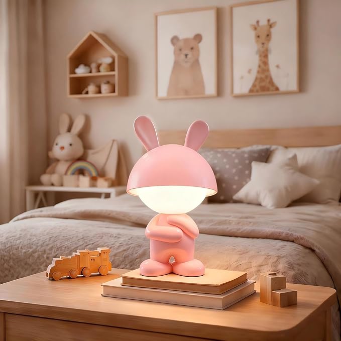 Night Lights for Kids,Rechargeable TableLight,Touch Bedside Lamps,Cordless Dimmable Warm White Light,Baby Nursery,Breastfeeding,Sleep Aid,Cute Bunny Easter Gifts for Newborn Toddler Boy Girl