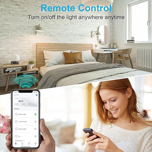 Smart Plug 5GHz, EIGHTREE Smart Plug Compatible with Alexa & Google Home, 5GHz & 2.4GHz WiFi Compatible, Alexa Smart Socket with Remote Control & Timer Function, No Hub Required (ET05)
