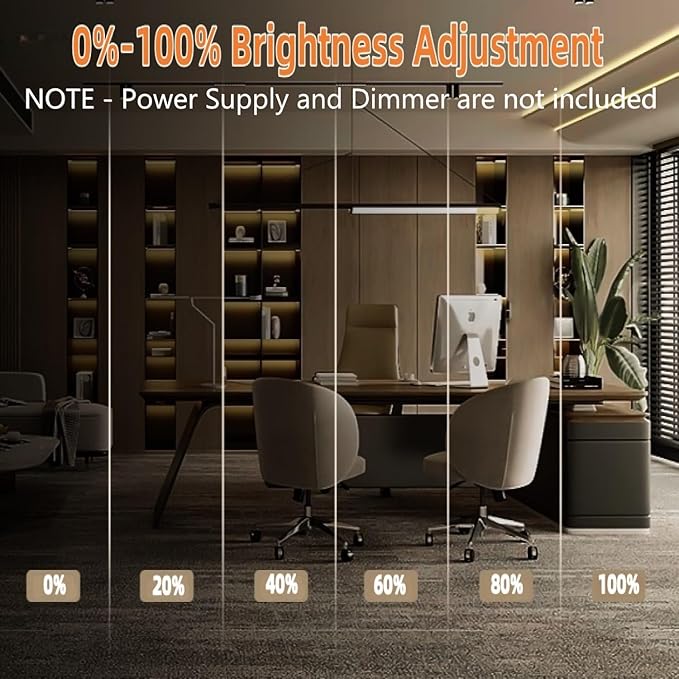 IP65 COB LED Strip Light, 480LEDs/m High Density Blue, 16.4FT DC12V Flexible Cuttable CRI90+ Uniform No-Spot Lighting for Kitchen,Bathroom & Under Cabinet, Home DIY Lighting Projects(No Power Supply)
