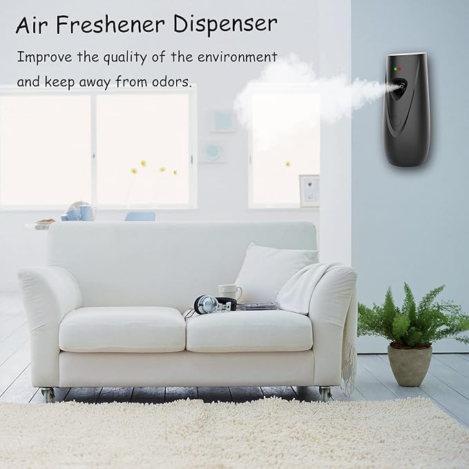 Automatic Air Freshener Dispenser, Wall Mounted/Standing Air Freshener Spray Dispenser, Aerosol Fragrance Dispenser is Suitable for Hotel, Bedroom, Bathroom,Office, Commercial Place(White-03)