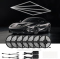 LED Garage Lights 7 Pack Updated Bigger Size, Super Bright Car Detailing Ceiling LED Shop Light for Warehouse Workshop Gym Basement Car Care Wash Room