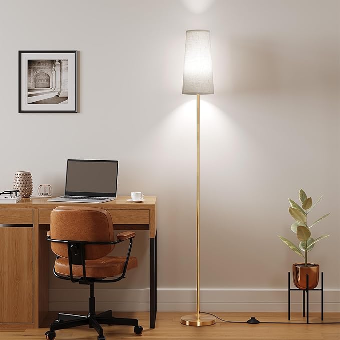 SUNMORY Floor Lamps for Living Room/Bedroom/Office, Standing Lamp with LED Bulb, 3 Color Temperature Tall Lamp, Suitable for Modern/Boho/Farmhouse and Other Home Decor Styles