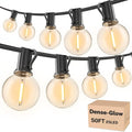 RTTY Outdoor String Lights 50 FT, Patio Light with 26pcs G40 Shatterproof LED Bulbs, Waterproof Hanging Globe Lighting Connectable for Cafe Bistro Backyard Porch Gazebo Balcony Deck Party
