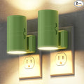 Briignite Night Lights Plug into Wall, Modern LED Night Light Plug in, Dusk to Dawn Sensor, Soft White 3000K, 0-100LM Adjustable Brightness, Dimmable NightLight for Hallway, Bedroom, Stairway, 2 Pack