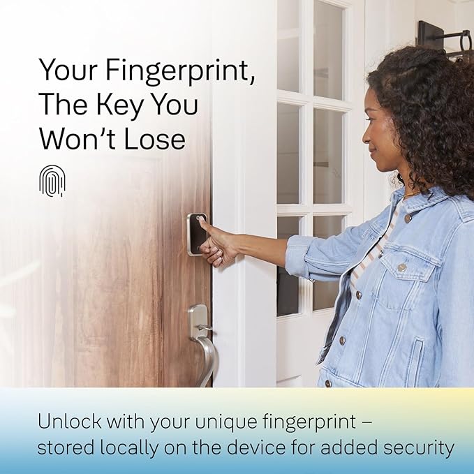 Yale Assure Lock 2 Touch Deadbolt, Oil Rubbed Bronze Entry Door Lock with Touch Digital Keypad Keypad and Fingerprint Scanner with Back-Up Key, (No Wi-Fi), YRD410-F-BLE-0BP