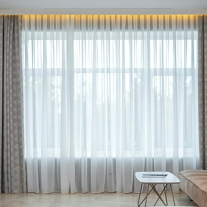 Electric Curtain Tracks | Matter over WiFi Electric Track, Smart Curtains Motorized Opener Curtains Rod with Remote Control - 165-189"