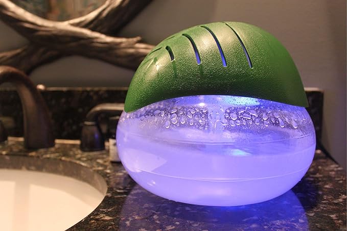 EcoGecko Green Leaf Air Revitalizer, Air Freshener, Room Aromatizer, Aroma and Essential Oil Diffuser with 10ML Lavender Oil