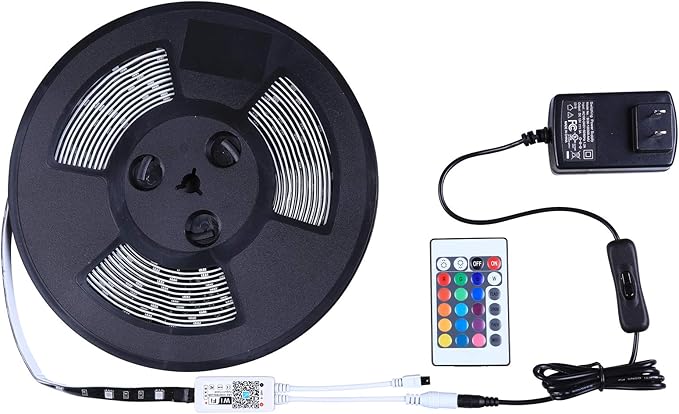 MIHEAL Led Light Strip,WiFi Wireless Smart Phone Controlled Strip Light Kit 32.8ft 300leds 5050 Waterproof IP65 LED Lights,Compatible with Android and iOS System,Alexa