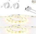 USB C 12V LED Strip Lights 16.4ft, Bright Under Cabinet Lighting for Kitchen, TV Backlight & RV Camper, Flexible Tape Light for 3D Printer & Desk