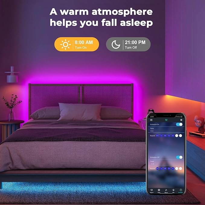 LUXONIC Neon LED Strip Light, 16.4Ft Waterproof RGB Light Strip with App/Remote Control,24V Flexible Rope Lights, Multiple Mode,Music Sync Gaming,Suitable for Indoor Outdoor Decoration