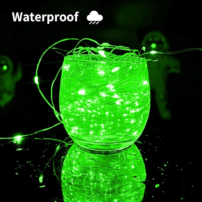 Solar String Lights Outdoor, 99 Feet 300 LEDs 8 Modes Solar Fairy Lights, Waterproof Outdoor Light for Patio Garden Yard Christmas Tree Halloween Wedding Party Decorations, Green