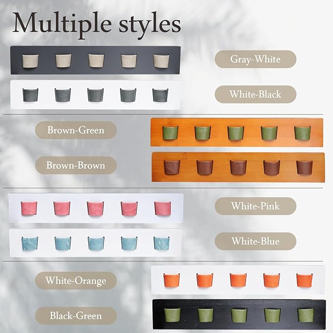 ACOCOFE Sunglass Organizer Glasses Holder,Wood Eyeglass Storage Holder,Sunglasses Rack Eyewear Display((White-orange)