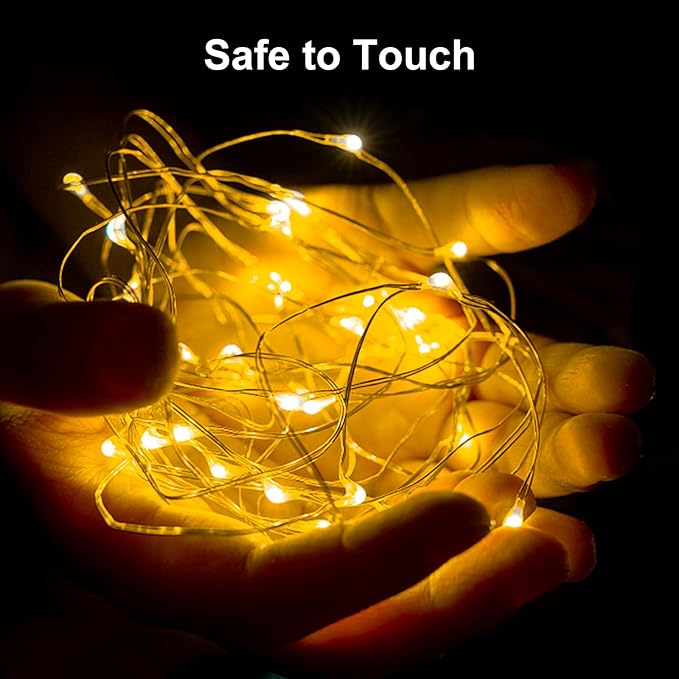 ZGWJ Fairy Lights Battery Operated, 24 Pack Warm White Twinkle String Lights 20 LED 7FT 3 Lighting Modes for Bedroom, Halloween, Christmas, Easter, Party, Wedding Decor Indoor Outdoor Decoration
