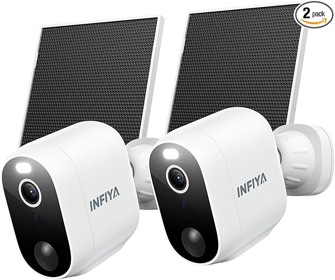 Solar Camera Outdoor Wireless-2.4GHz Wi-Fi Outside Cameras for Home Security, PIR Motion Detection, Siren Alarm, 2K Color Night Vision, SD & Cloud Storage(Optional), Work with Alexa, Z1 2P