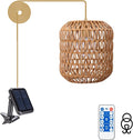 Outdoor Chandelier Solar Pendant Light Outdoor Hanging Lantern Solar Chandelier with Edison Bulb Remote Dimmable Waterproof for Porch Patio Gazebo Garden Yard Decoration