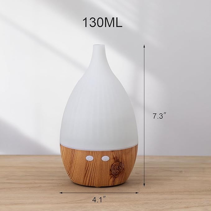 Essential Oil Diffuser with Humidifying, Aromatherapy Diffuser for Essential Oils Large Rooms, 7 LED Colors 3 Mist Modes Quiet Operation Auto-Off & Waterless Protection for Home & Office