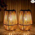 Solar Lanterns Outdoor Waterproof, Hanging Solar Lanterns Outdoor Gifts for Women Mom Grandma LED Garden Decor for Yard, Patio, Backyard, Porch, Trees, Lawn, Pathway (2 Pack)