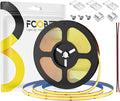 16.4FT COB LED Strip Lights Dimmable DC 24V 2700K Warm White 480LEDs COB Strip, Adhesive Flexible Cuttable Strip Lights for DIY Home Decor Shelf Cabinet (No Adapter or Controller)