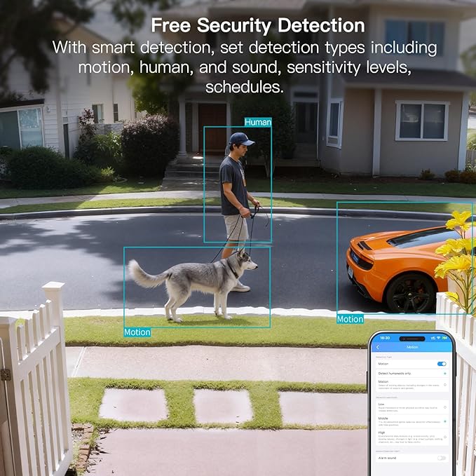 VIMTAG 5G/2.4G 4MP Cameras for Home Security-Outdoor/Indoor Camera for Dog/Cat/Pet/Nanny/Baby, Wired, Color Night Vision, Free AI Detection, 2-Way Audio, 24/7 SD Recording,Support Alexa Cloud SD Card