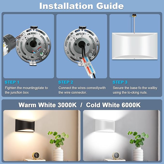 8 Pack White Modern LED Wall Sconce Hardwired Indoor Wall Lights Up and Down Wall Mount Light for Living Room Bedroom Corridor Hallway Conservatory Cool White 6000K(with G9 Bulbs)