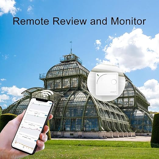 UbiBot WS1 WiFi Temperature & Humidity Sensor with Ambient Light Monitoring – Industrial-Grade Data Logger, 2.4GHz Wireless, 24/7 Alerts, External Probe Support, Free iOS/Android App, IFTTT Compatible