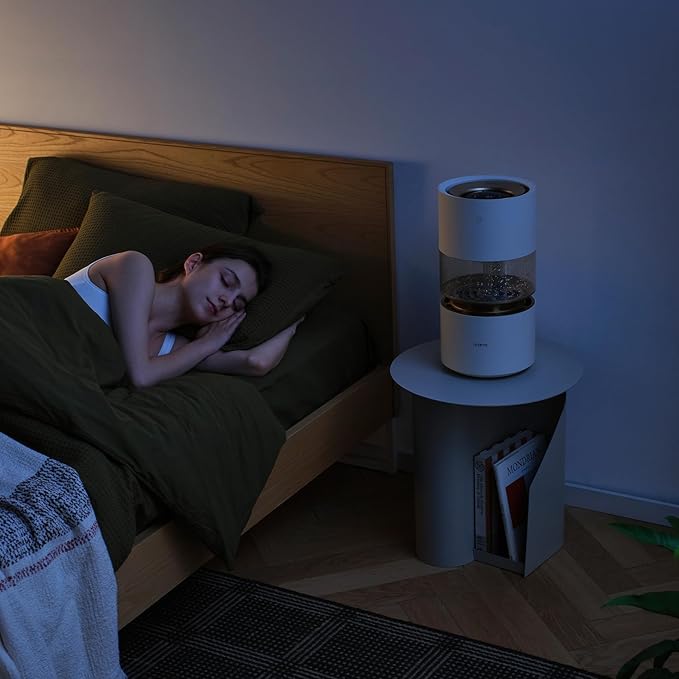 Smartmi Evaporative Humidifiers for Bedroom home, Rainforest Air Humidifier, 3L No Mist Cool Humidifier with Top Fill Design, Smart Humidity Control, Works with HomeKit Alexa Google Assistant