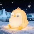 Squishy Penguin Night Light with RGB Mode Cute Chubby Penguin Light 3 Brightness Adjustable Nursery Breastfeeding Nightlight Rechargeable Silicone Touch Bedside Animal Lamp for Bedroom Dorm Decor
