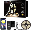 COB LED Strip Light 20ft/6m Tunable White 3000K-6500K, High Lumen CRI 90+ with UL Listed 24V Power Adapter RF Remote for Bedroom Counter Under Cabinet Kitchen Projects