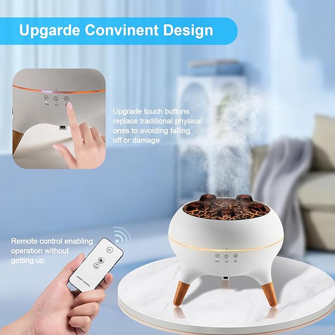Essential Oil Diffuser 250ML, Jellyfish Diffuser Aromatherapy Diffuser Humidifier with 7-Colors LED Lights, Aroma Diffusers for Home Auto Shut-Off & Remote Control for Room
