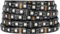 BTF-LIGHTING 5050 RGBW RGB+Cool White(6000K-7000K) 4 Colors in 1 LED Tape Light DC12V 5m 16.4ft 60LED/m Multi-Colored IP65 Black 12mm PCB for Bedroom Kitchen Home Decoration(No Adapter or Controller)