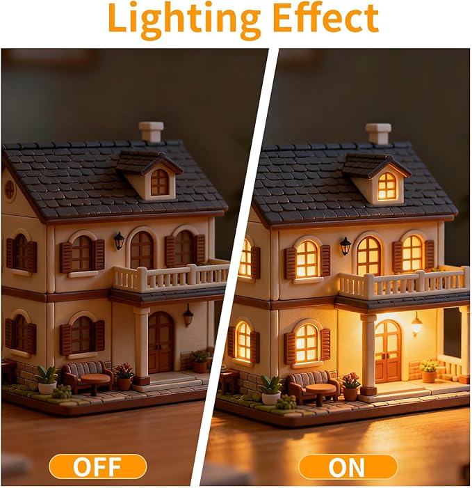 12 Pack Mini Lights, Warm White Mini LED Spotlight, Small LED Lights for Crafts, Small Display Light Battery Powered, Wireless Dollhouse Light, Miniature Spotlights for Displays, Party,Wedding