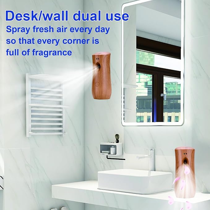 Automatic Air Freshener Spray Dispenser Free Standing or Wall Mounted Automatic Aerosol Spray Dispenser for Home, Indoor, Bathrooms, Offices, Hotels and Commercial Places (Z-03)