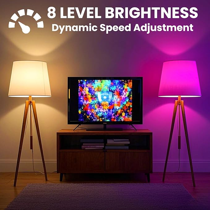 Luxvista B10 RGB LED Light Bulb - E26 Color Changing LED Bulb - 3W RGB+Daylight+Warm White, B10 Chandelier Colored Candle Bulb for Home Decoration Party (2-Pack)