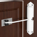Automatic Door Closer, Zinc Alloy Safety Spring Door Closer 20-60kg Closing Door Hinge, Adjustable Door Spring Closer for Commercial & Home Use with Screws(White)