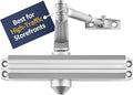 Lawrence Medium/Heavy Duty Door Closer Commercial Grade 1 - Surface-Mounted Commercial Automatic Door Closer with Adjustable 6-Speed Control and 3 Valves - Embassy Series LH5016