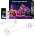 150FT RGB+IC LED Permanent Outdoor Lights: Eave Lights with Smart APP & Remote Control, 72 Scene Modes, Waterproof IP65 for Holiday Christmas Decorations