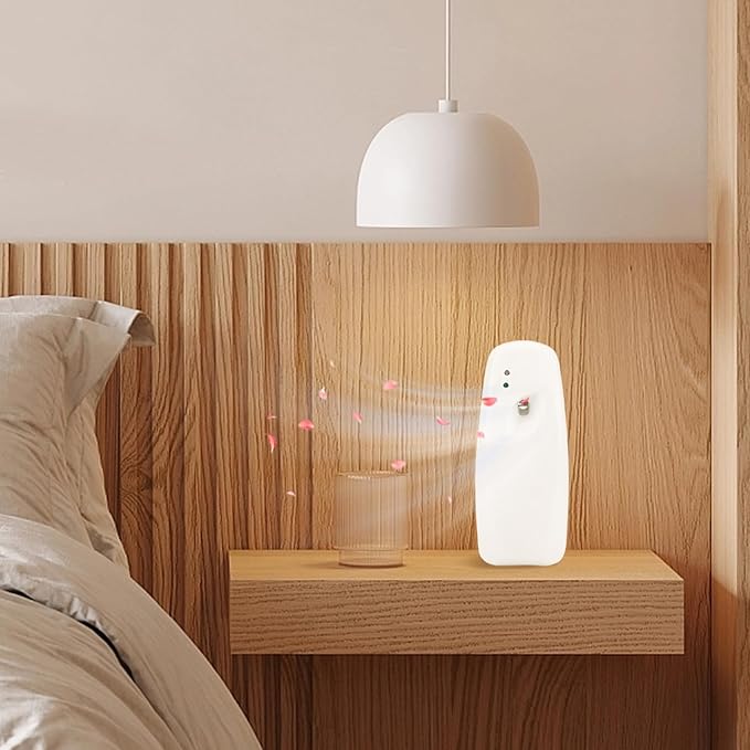 300ml Automatic Air Freshener 24H 8/15/30Min Timer Mist Spray Dispenser Wall Mounted for Bathroom 30 sq.m (No Battery)