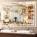 60x36 LED Bathroom Mirror with Lights - Dimmable, Anti-Fog, 3 Color Backlit & Front Lit Mirror for Bathroom, Shatter-Proof Tempered Glass, Easy Installation