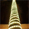 Russell Decor 200ft/60m Led Rope Lights Lamps Kit Indoor Outdoor Decorative Lighting for Party Wedding Trees Backyard Patio Deck Bright Flexible String Tube Lights Waterproof- Warm White