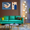 Hsyile Modern Creative Floor Lamp for Living Room,Bedroom,Office,Globe High Pole Standing Lamp, Tree Lamp Chrome Finish,9 Bulbs Included