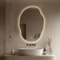 LED Bathroom Mirror with Lights, 22x30 Inch LED Bathroom Vanity Mirror Smart Backlit Mirror for Bathroom with 3 Colors, Dimmable, Anti-Fog, Memory, Al-Alloy Lampshade (Horizontal/Vertical)